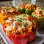 Cheesy Chicken Stuffed Peppers