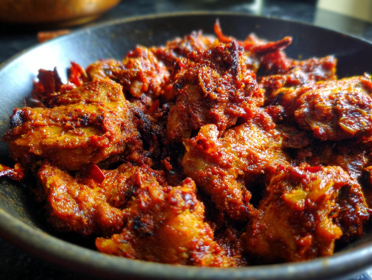 Chicken Ghee Roast (Traditional Mangalorean Style) - detail 2