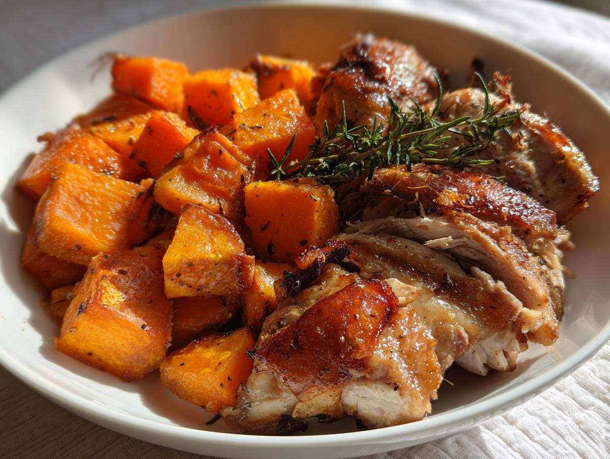 Chicken & Sweet Potato Protein Bowl — Roasted chicken paired with seasoned sweet potatoes. - detail 2