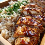Chicken Teriyaki Protein Box — Lean chicken with teriyaki glaze and brown rice.