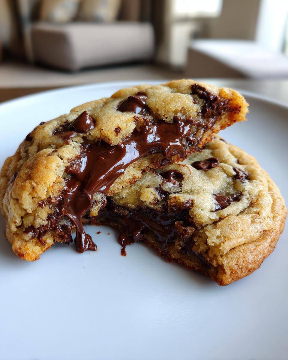 Copycat Crumbl Chocolate Chip Cookies — Thick, gooey cookies inspired by Crumbl. - detail 1
