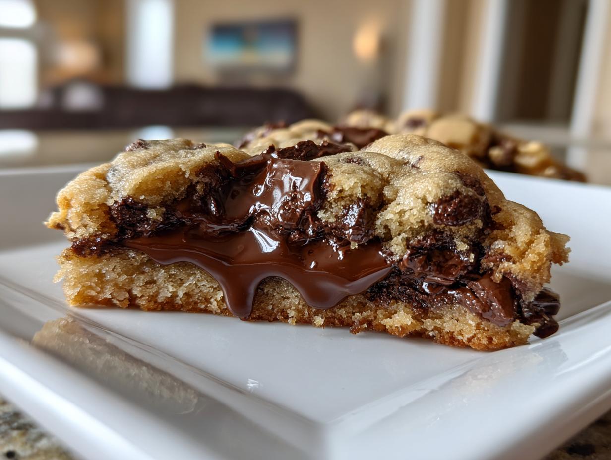 Copycat Crumbl Chocolate Chip Cookies — Thick, gooey cookies inspired by Crumbl. - detail 2
