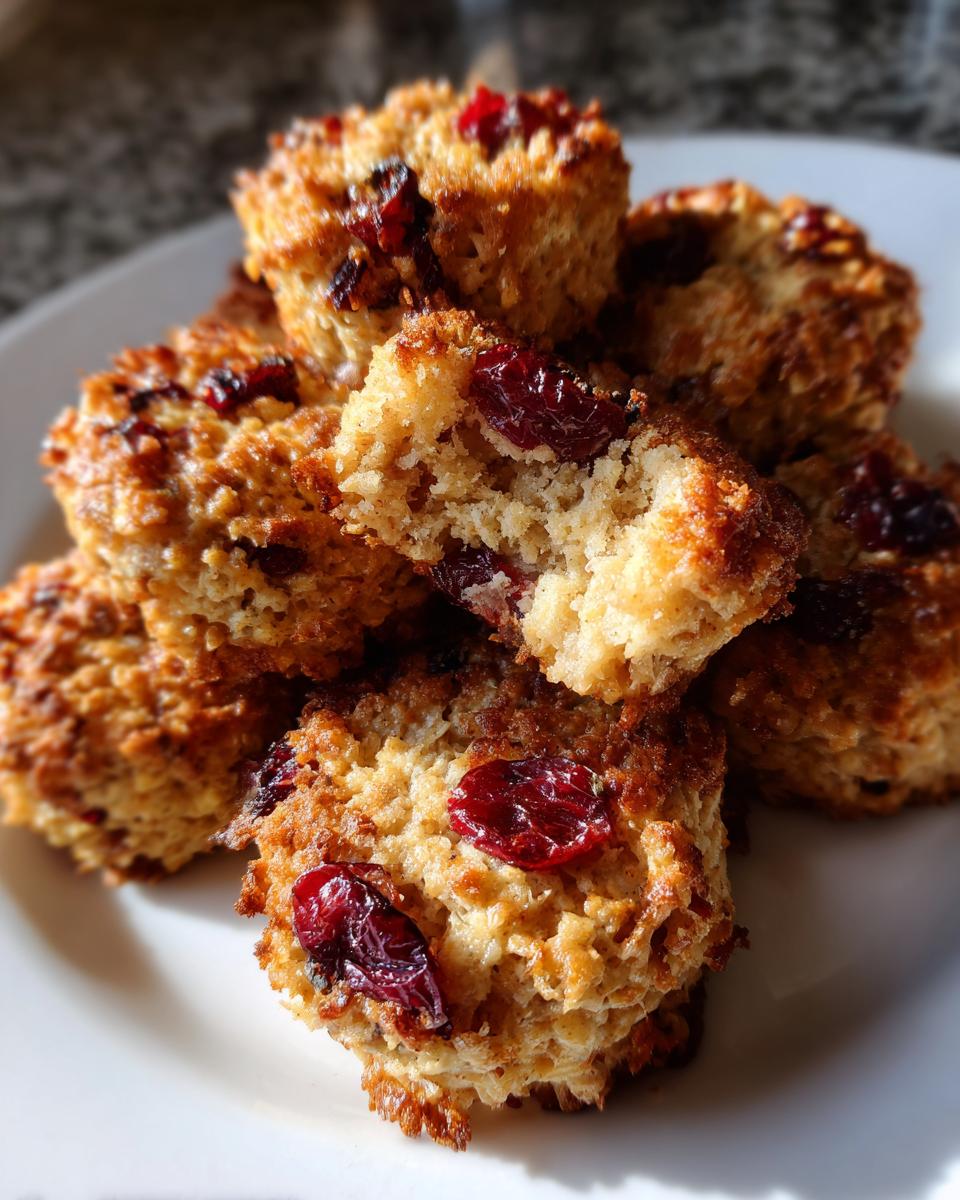 Cranberry Oatmeal Cookie Bites — Winter berries + oatmeal goodness. - detail 1