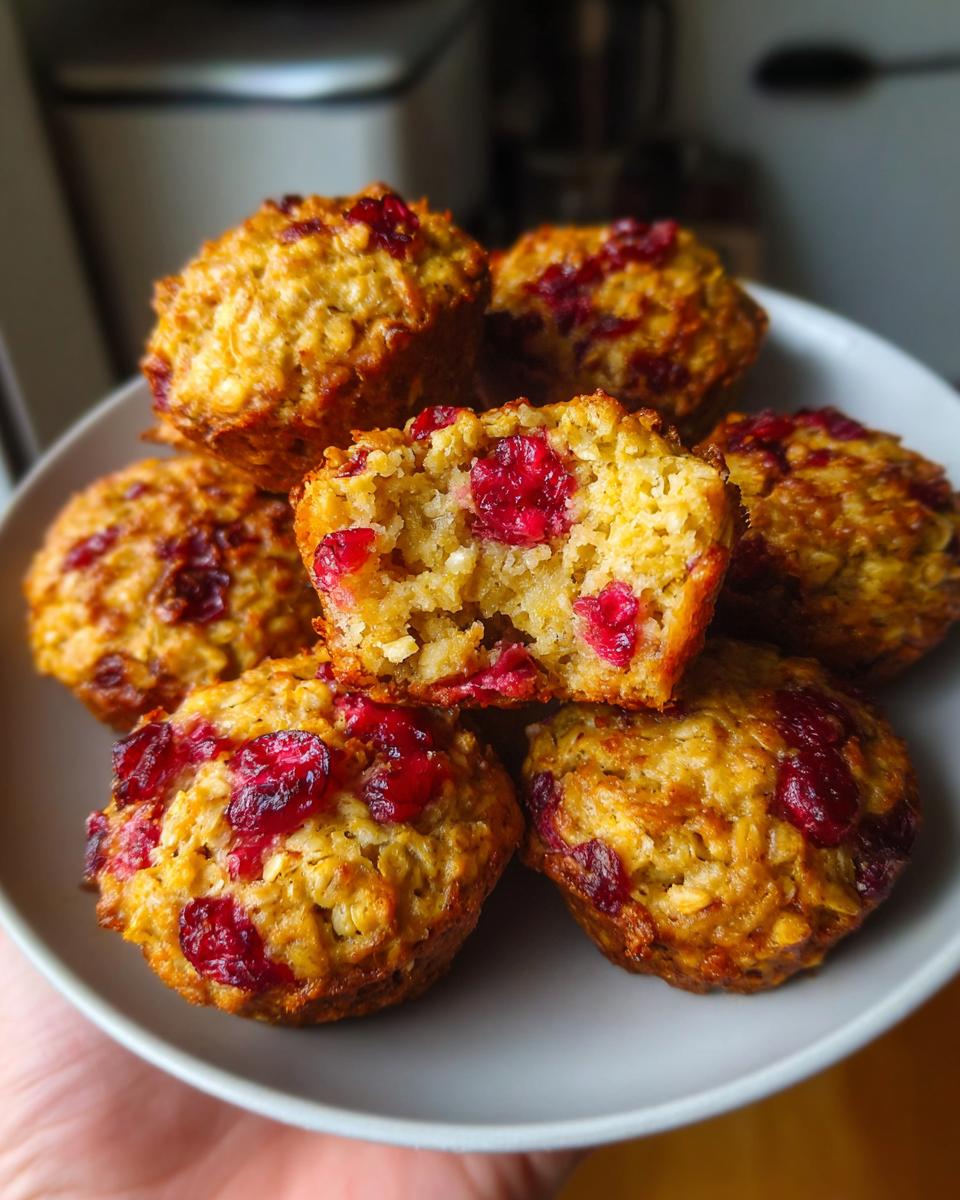 Cranberry Oatmeal Cookie Bites — Winter berries + oatmeal goodness. - detail 2