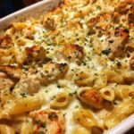 Creamy Chicken Alfredo Bake