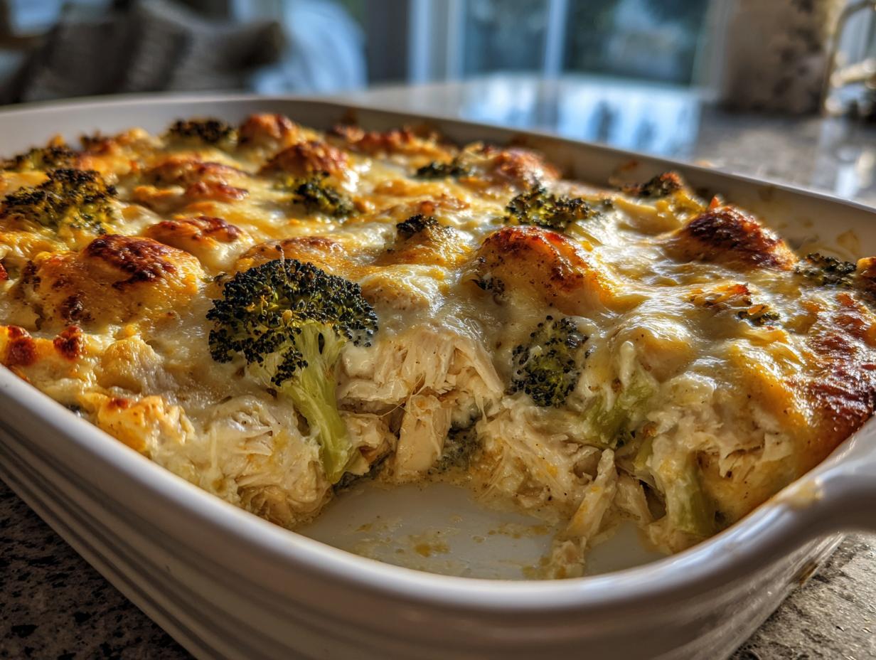Creamy Low Carb Chicken Casserole - detail 1
