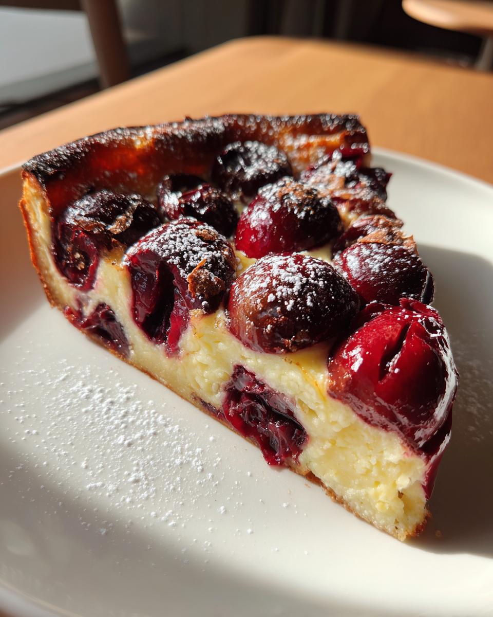 Easy Cherry Clafoutis - detail 1