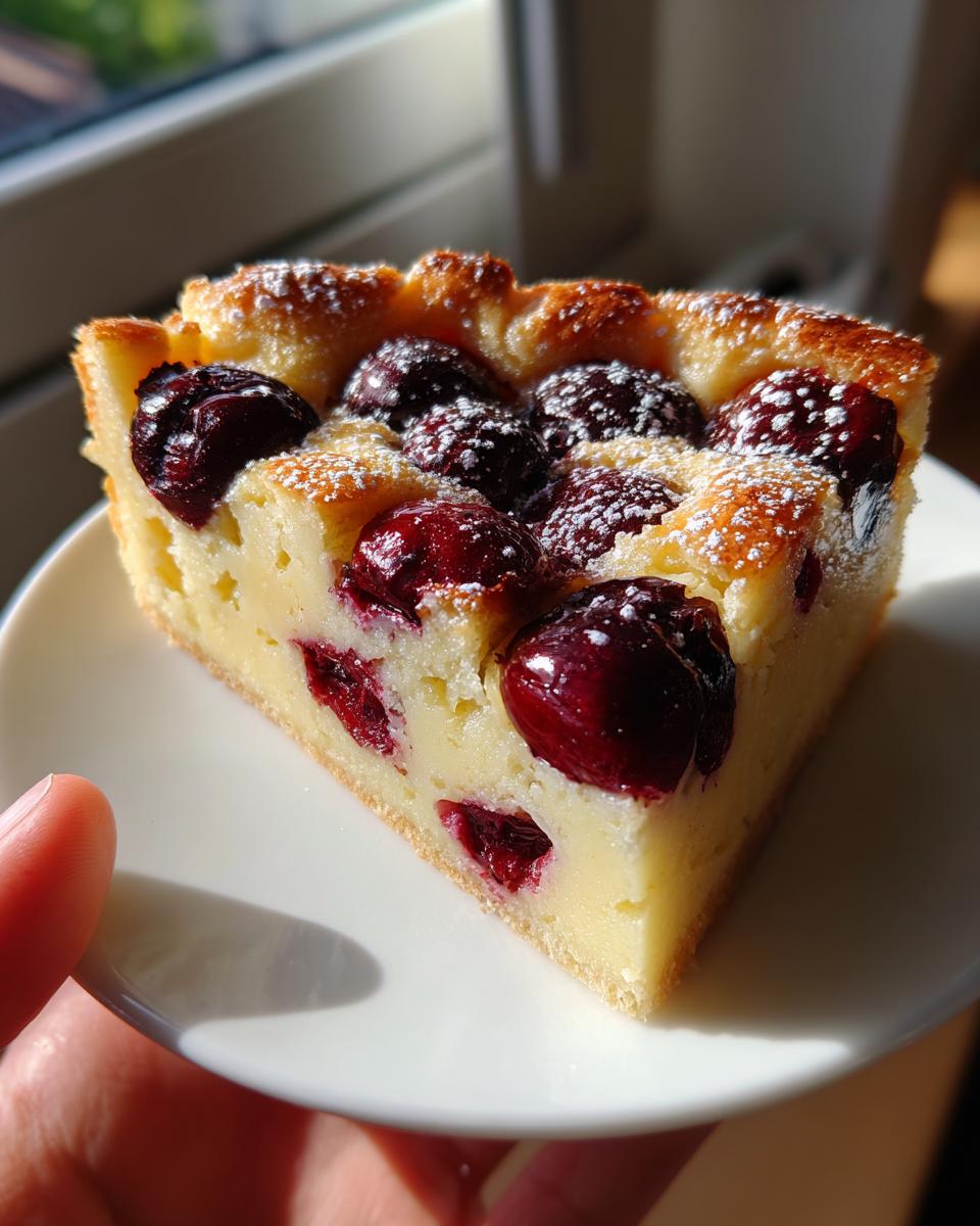 Easy Cherry Clafoutis - detail 2