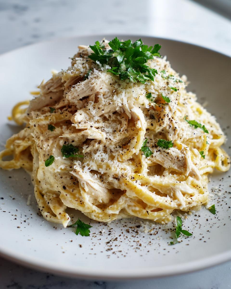 Easy Crockpot Chicken Alfredo Recipe - detail 1