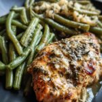 Easy Garlic Butter Crockpot Chicken & Green Beans