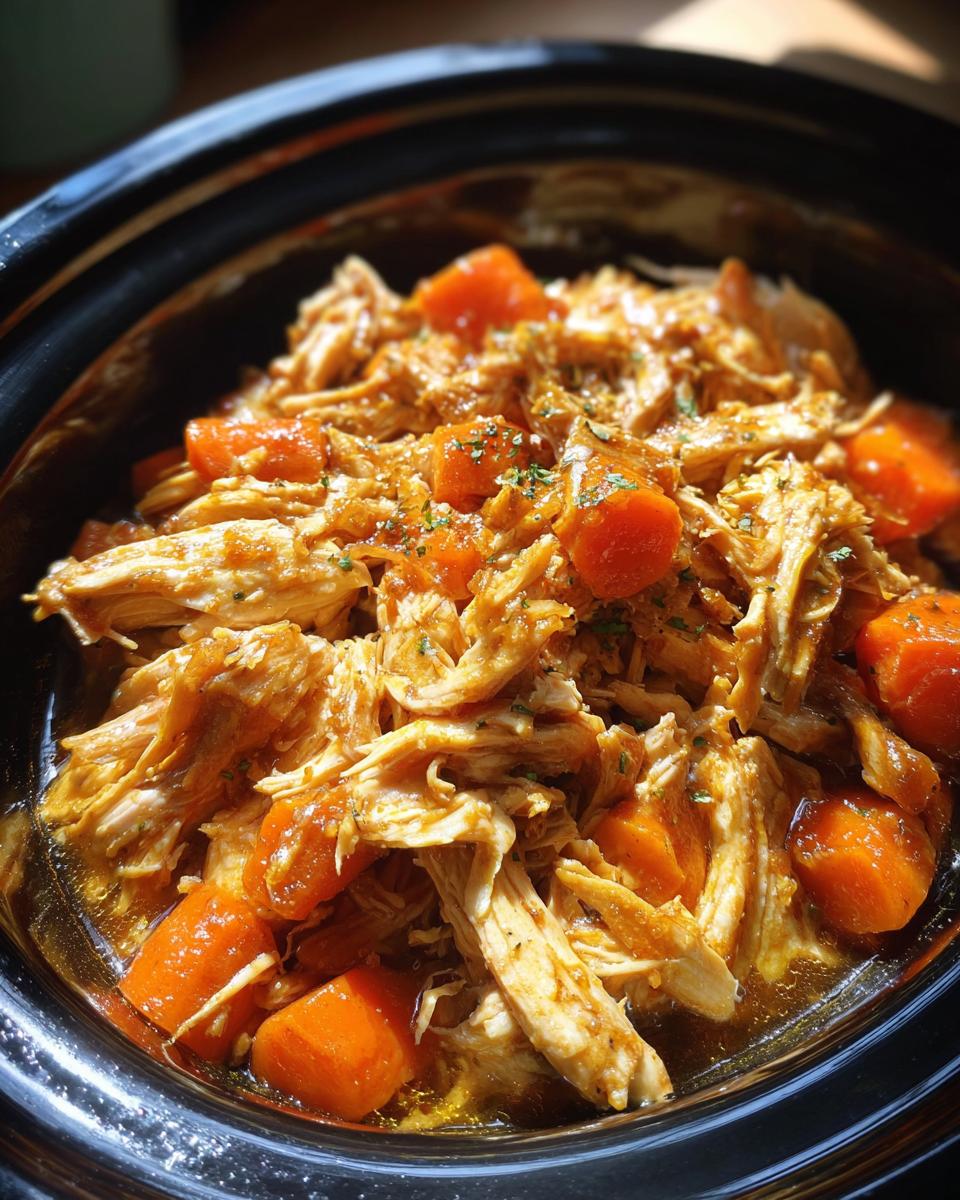 Easy Honey Garlic Slow Cooker Chicken & Carrots - detail 1