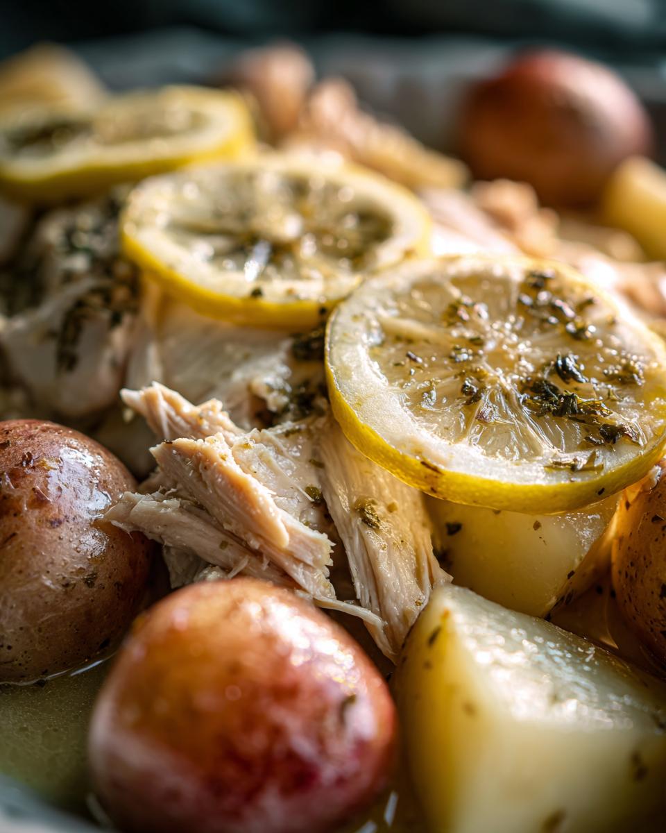 One-Pot Lemon Crockpot Chicken, So Easy! 5 Easy Lemon Crockpot Chicken & Potatoes - detail 2