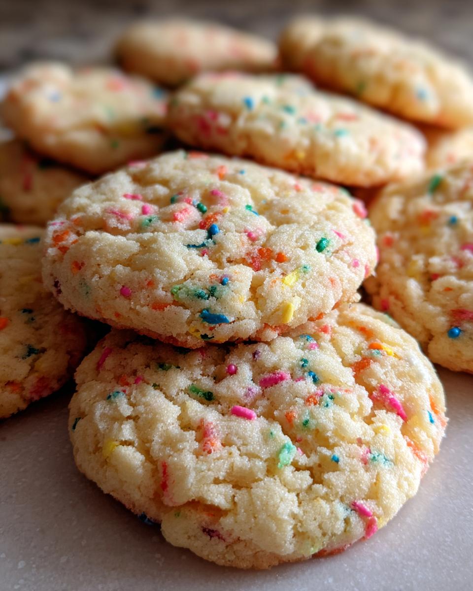 Funfetti Cake Batter Cookies — Soft, colorful cookies perfect for parties. - detail 1