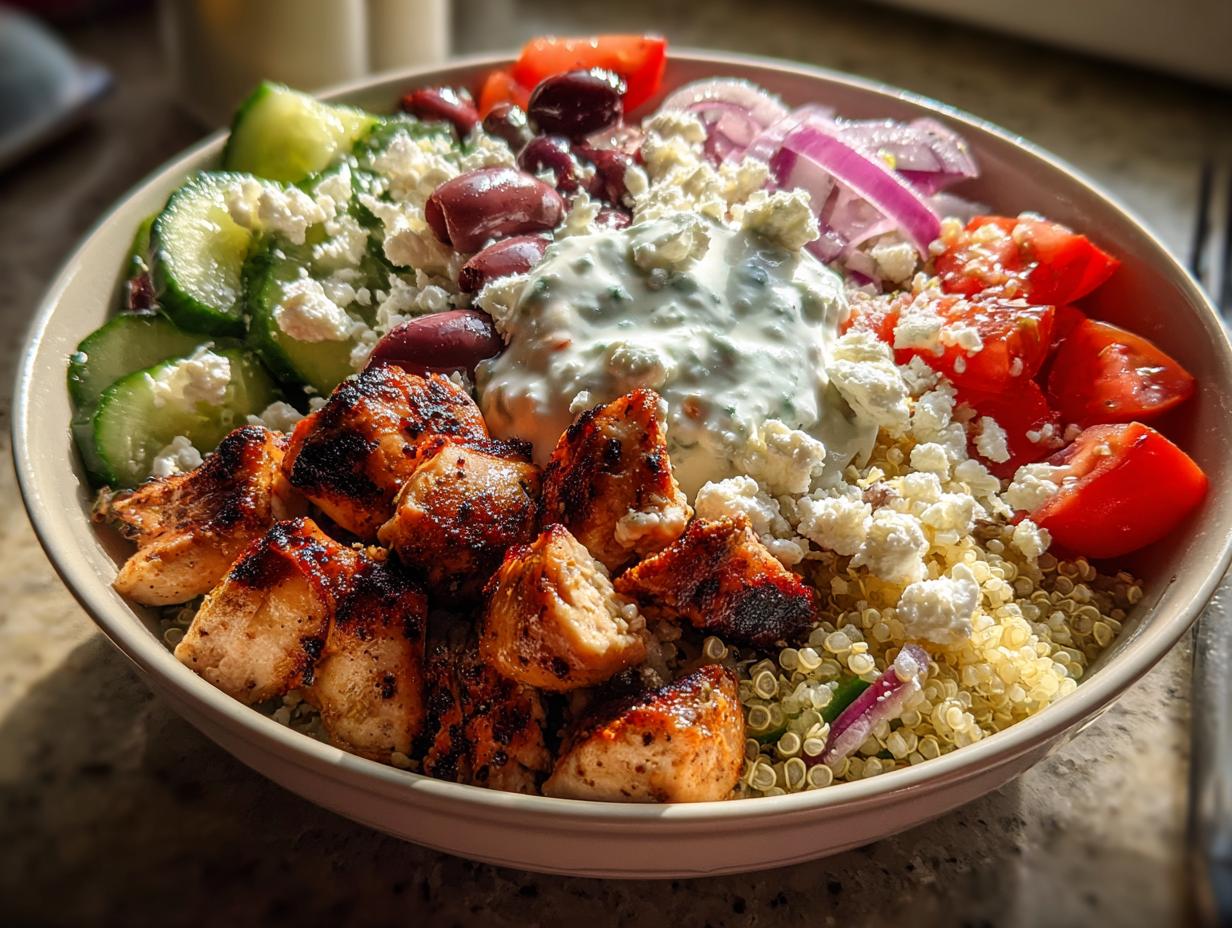 Greek Chicken Bowls: Easy Clean Eating Meal Prep - detail 1