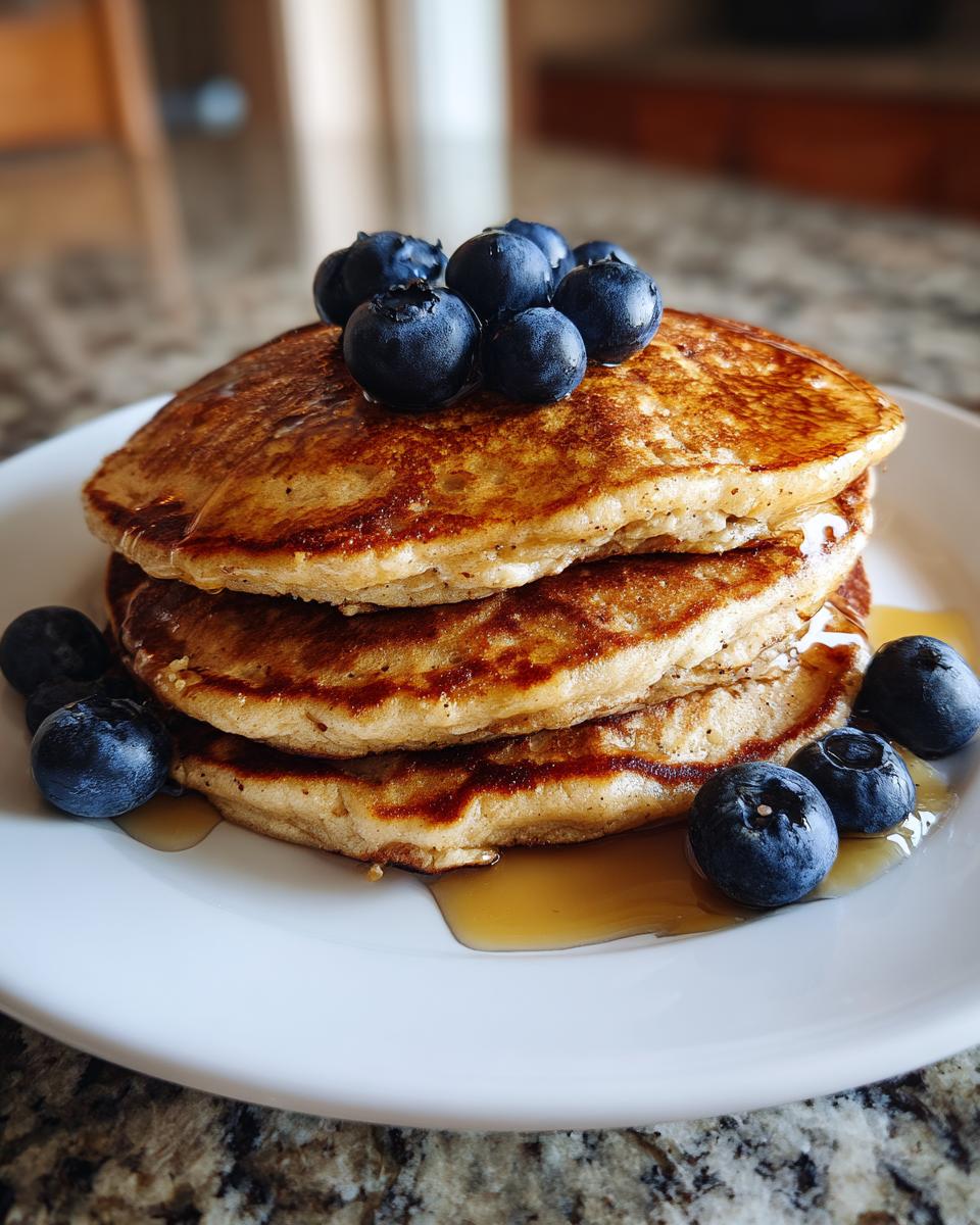 Healthy Banana Oat Pancakes — Flourless banana pancakes sweetened naturally. - detail 1