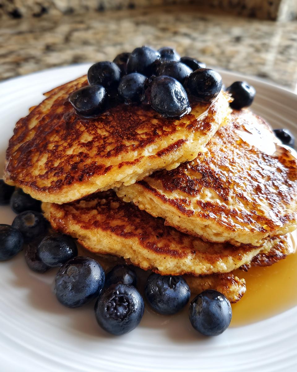Healthy Banana Oat Pancakes — Flourless banana pancakes sweetened naturally. - detail 2
