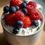 Healthy Cottage Cheese & Berry Breakfast Cup — Low-calorie, high-protein snack cup.