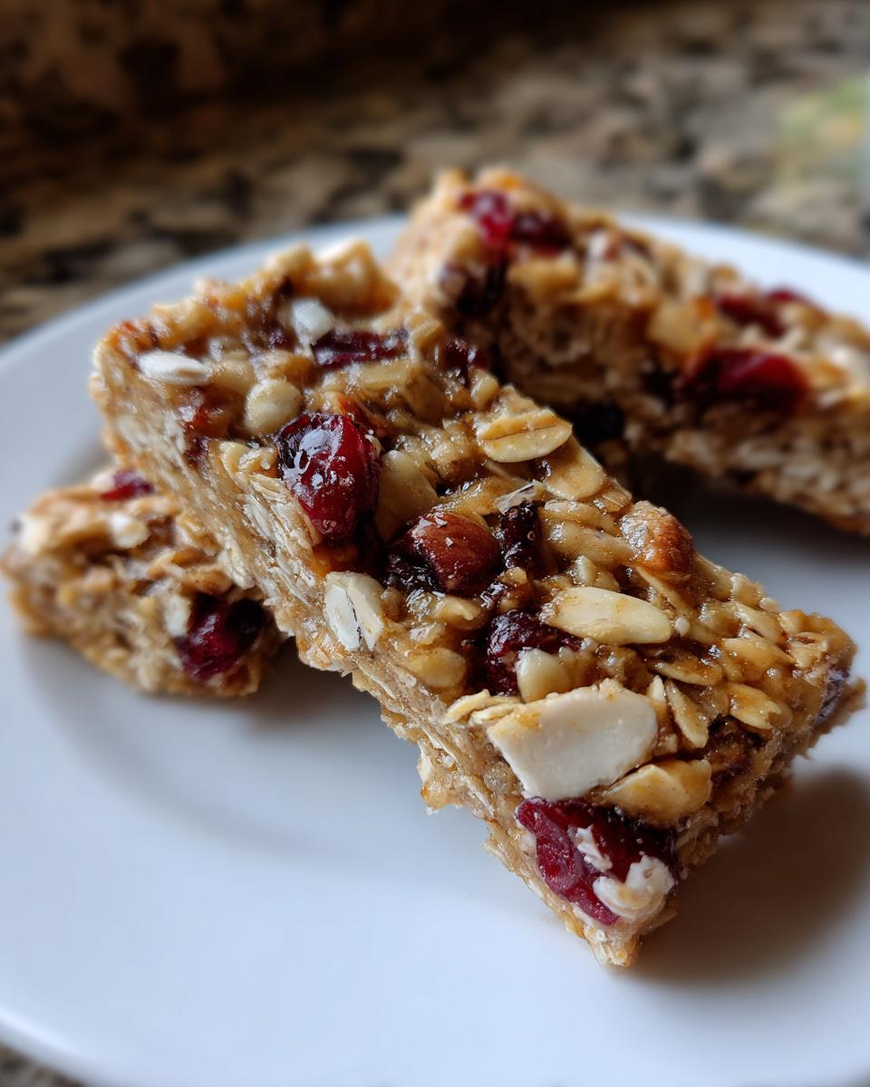 Healthy No-Bake Snack Bars — Oat-based bars sweetened with honey. - detail 1