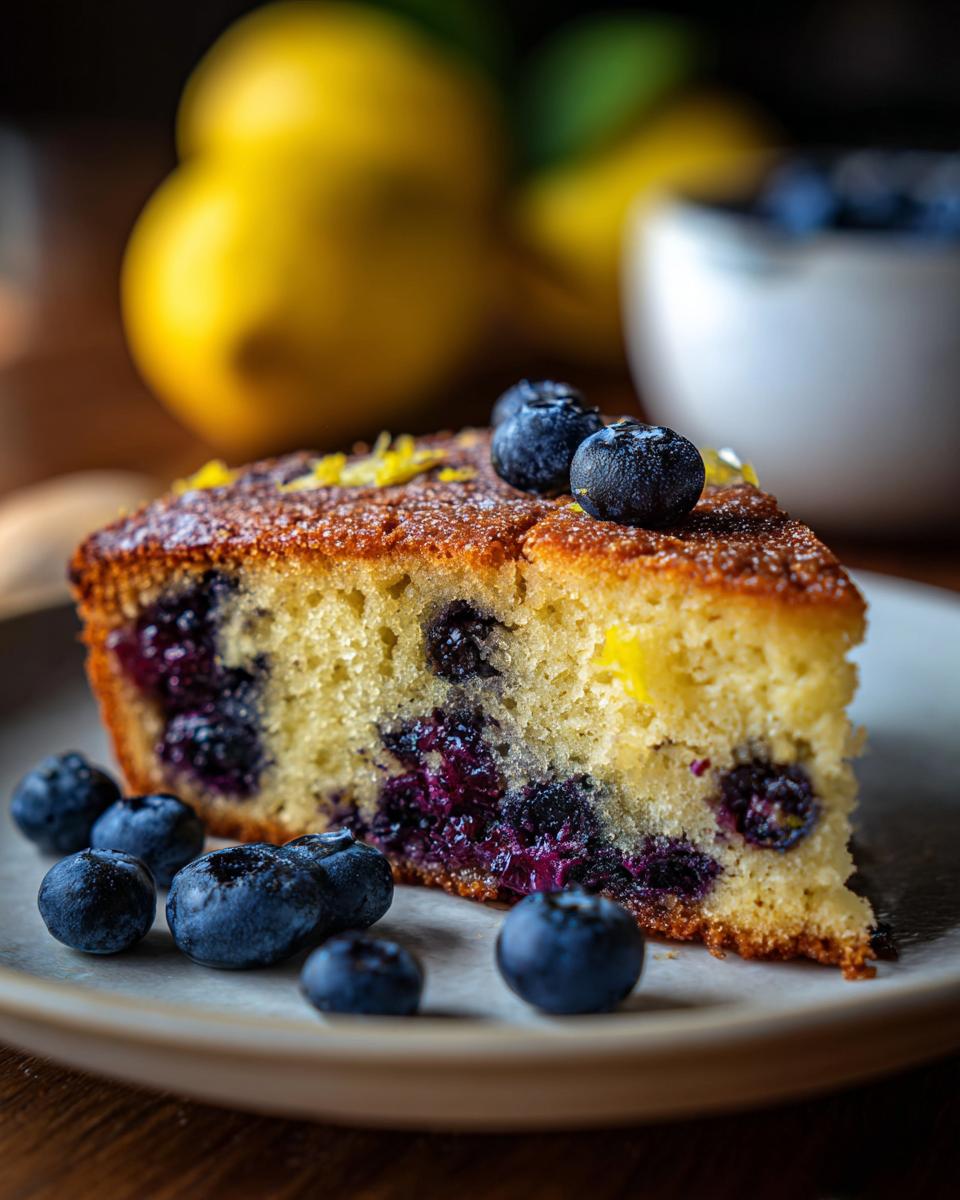 Lemon Blueberry Cake - detail 1