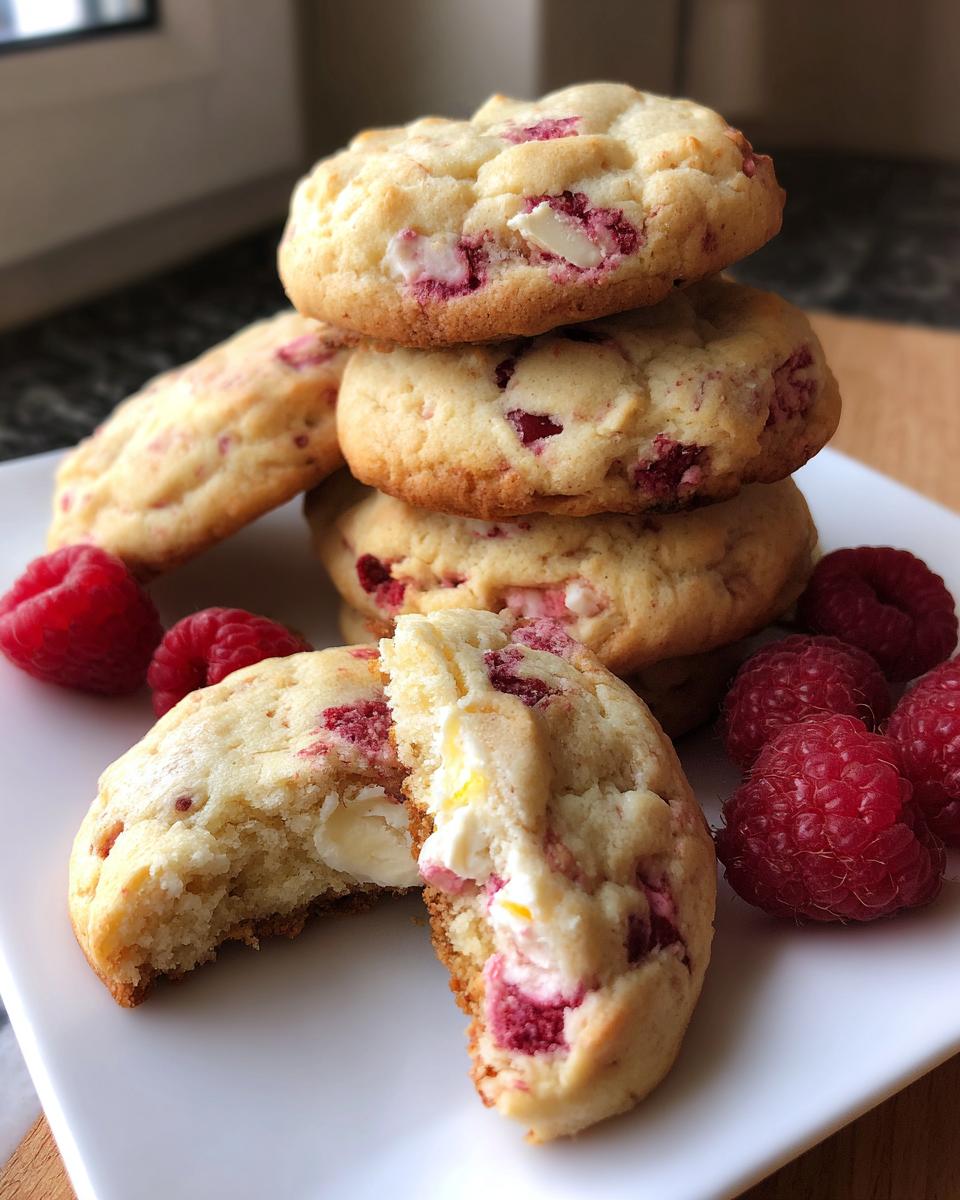 Lemon Raspberry Cookies - detail 1