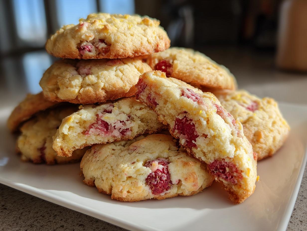 Lemon Raspberry Cookies - detail 2