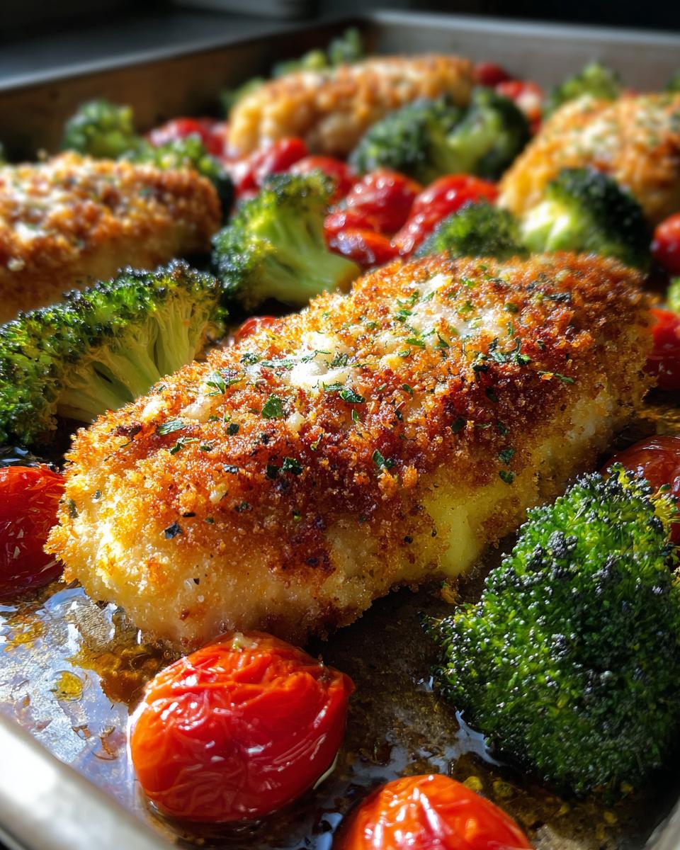 Parmesan Crusted Chicken: 1 Easy Sheet Pan Dinner 5 Parmesan Crusted Chicken Sheet Pan Dinner - detail 2