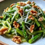 Raw Asparagus Salad with Walnuts & Parmesan | Alexandra's Kitchen