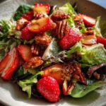 Strawberry Crunch Salad with Champagne Vinaigrette.