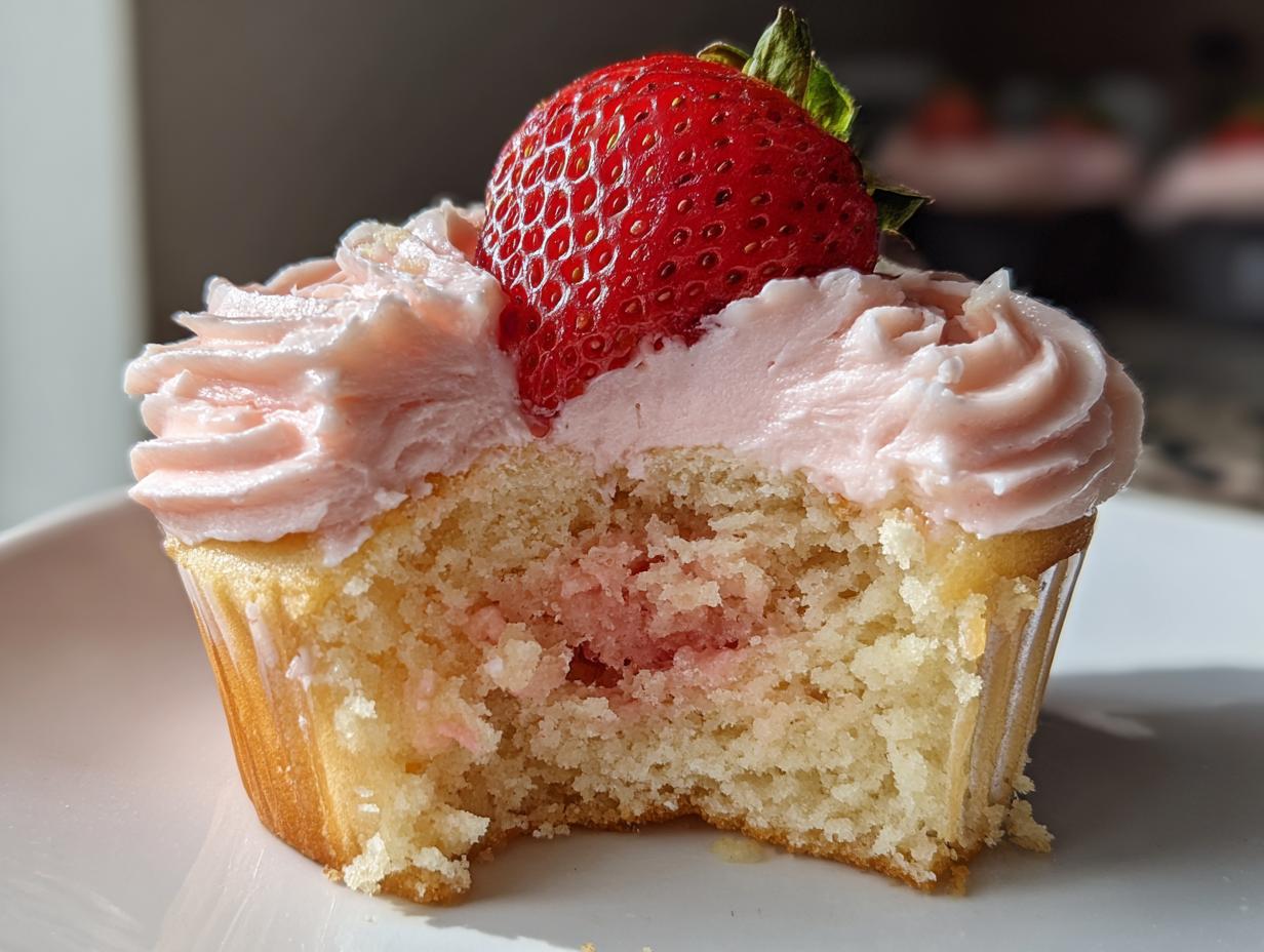 Strawberry Lemonade Cupcakes - detail 2