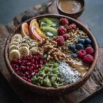 Vegetarian Healthy Breakfast Bowl — Eggs, veggies, and grains for a balanced morning meal.