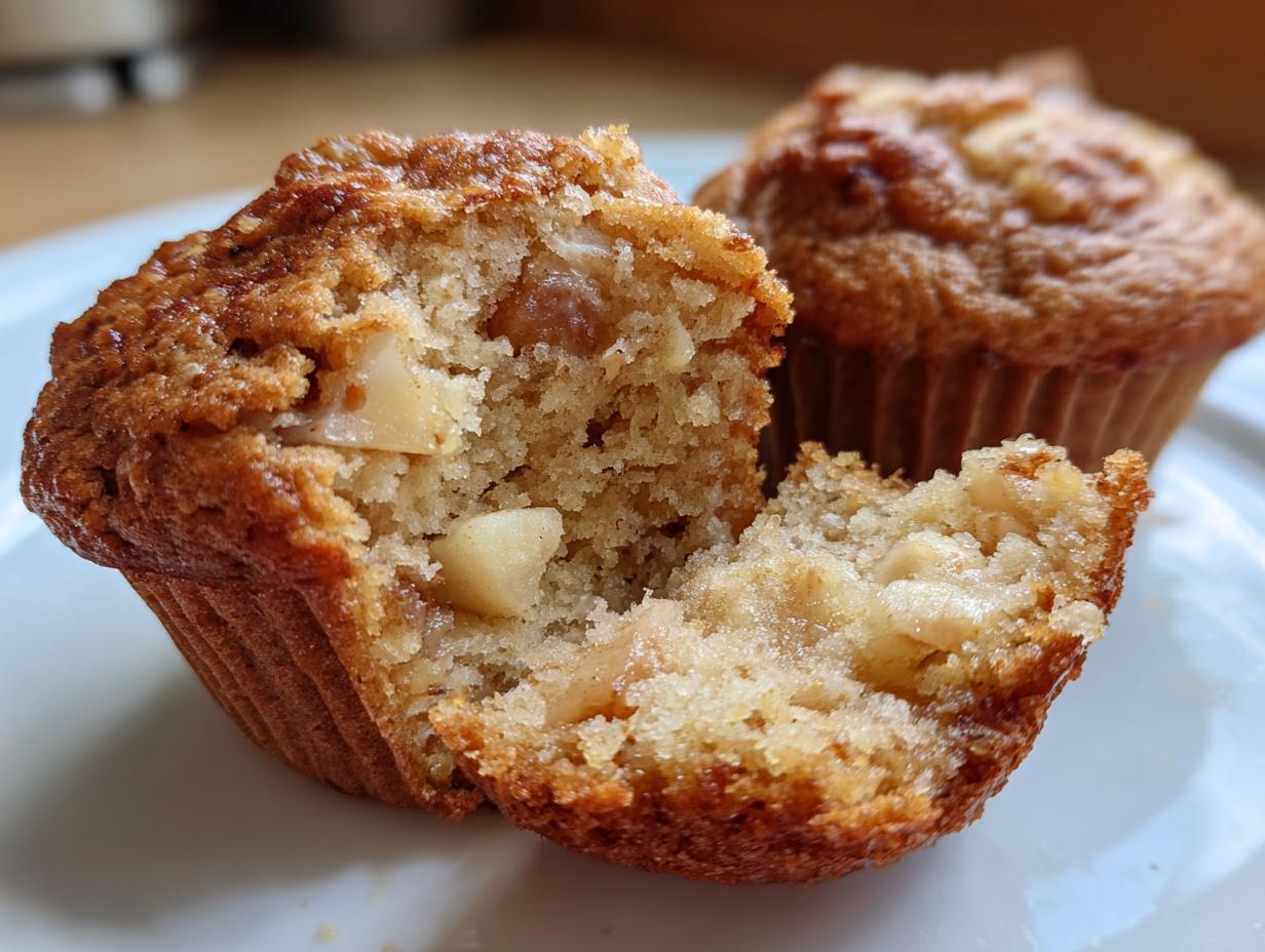 Warm Apple Cinnamon Muffins — Cozy muffins perfect for January mornings. - detail 2