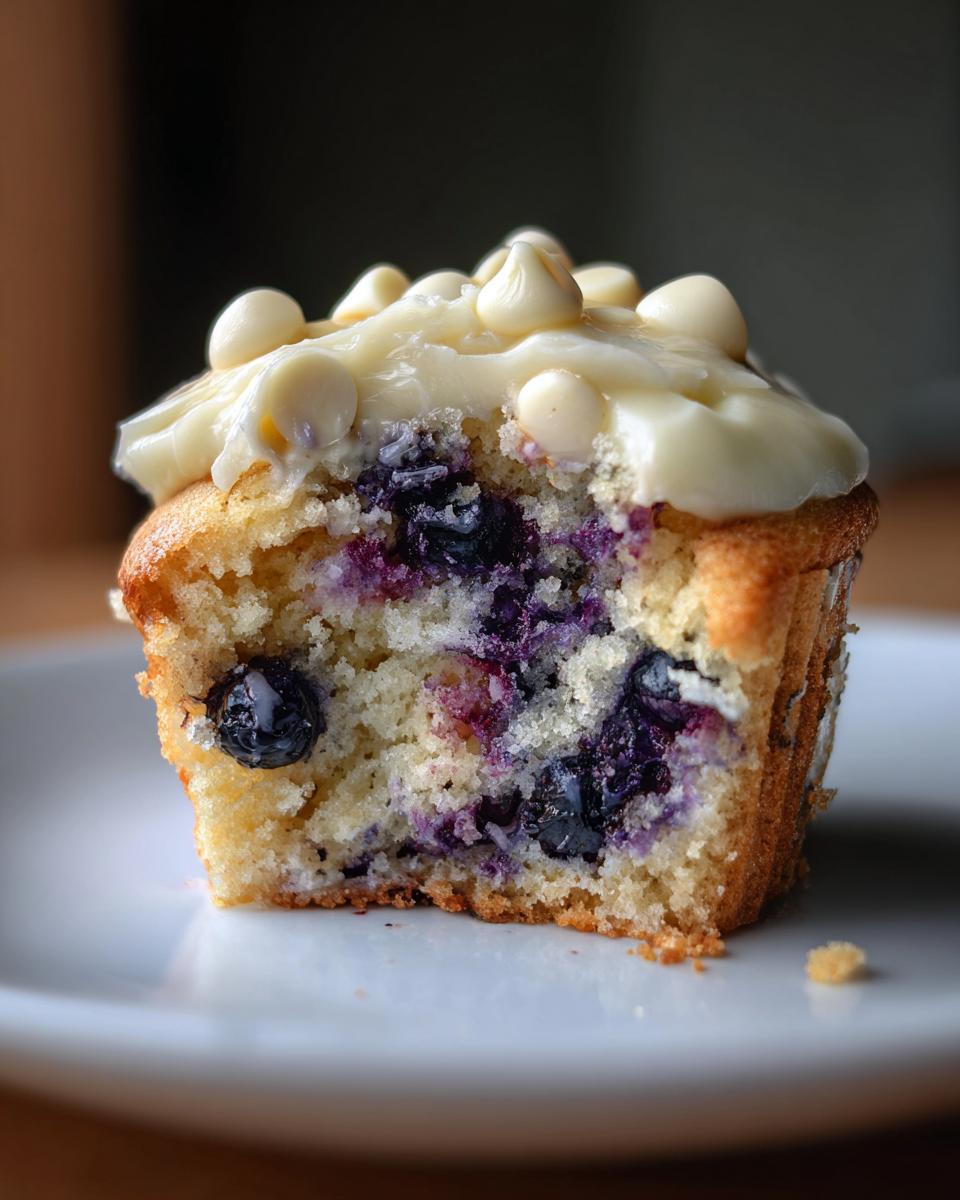 Amazing **White Chocolate Blueberry Cupcakes** - 1 Recipe! 4 White Chocolate Blueberry Cupcakes - Chasety - detail 1