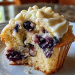 White Chocolate Blueberry Cupcakes - Chasety