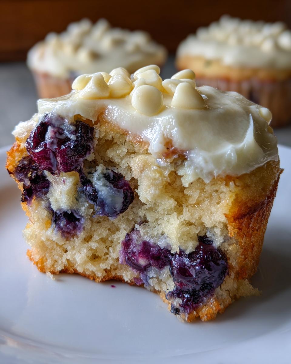 Amazing **White Chocolate Blueberry Cupcakes** - 1 Recipe! 5 White Chocolate Blueberry Cupcakes - Chasety - detail 2