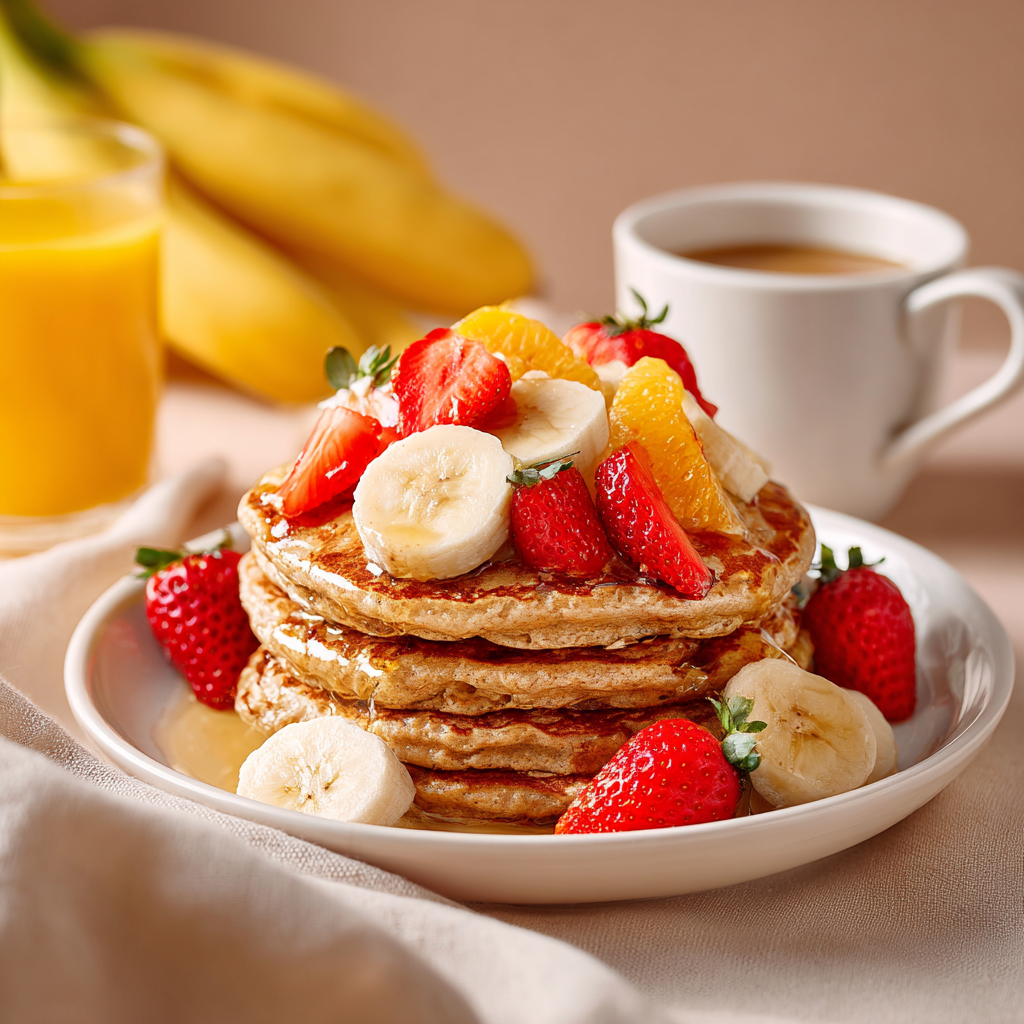 Baking recipes banana oat pancakes