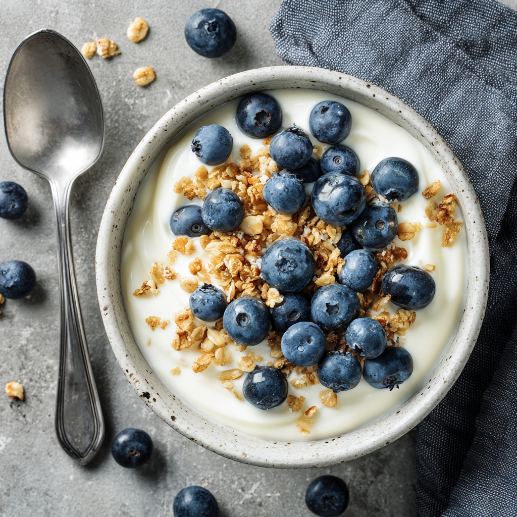 Baking recipes blueberry yogurt bowl