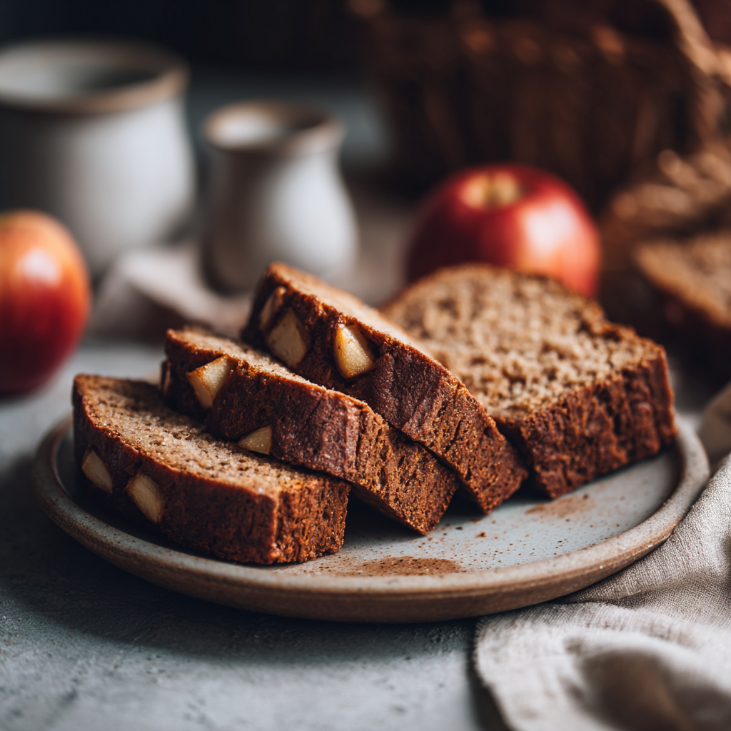Healthy baked breakfast ideas apple bread