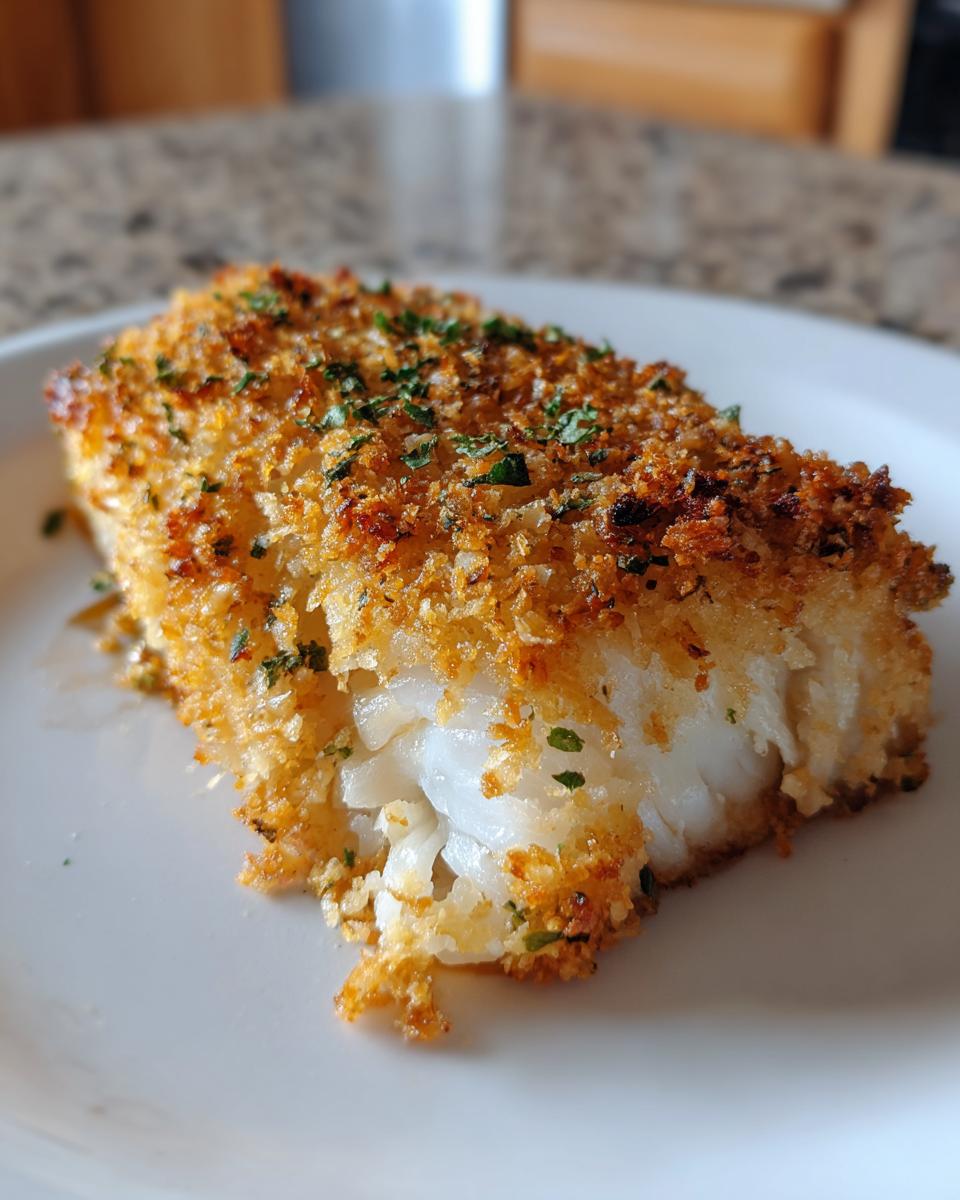 Baked Cod with Parmesan Crust (No Frying) - detail 1