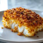 Baked Cod with Parmesan Crust (No Frying)