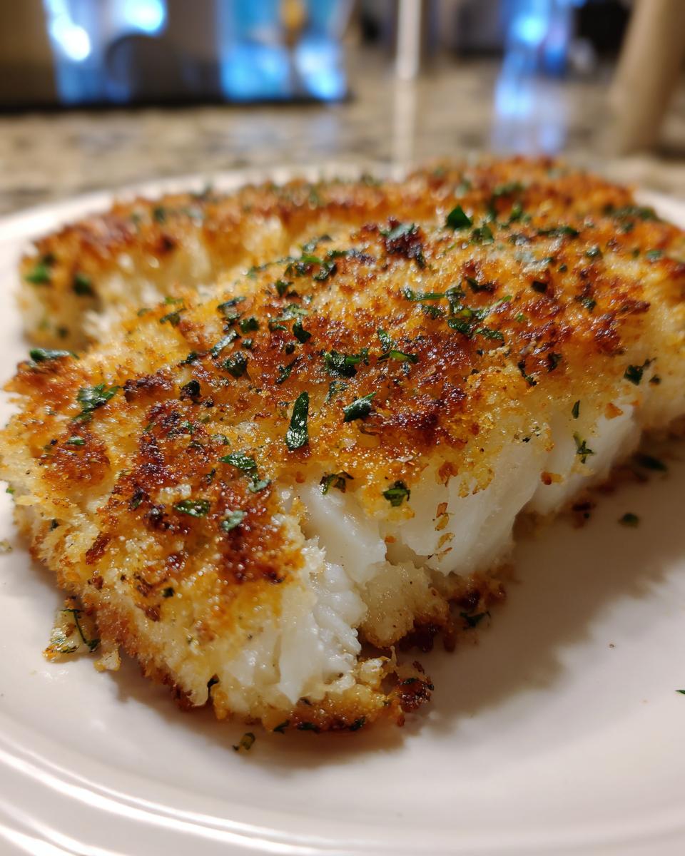 Baked Cod with Parmesan Crust (No Frying) - detail 2