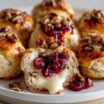 Baked Cranberry Brie Bites : Easy 5-Ingredient Holiday Appetizer