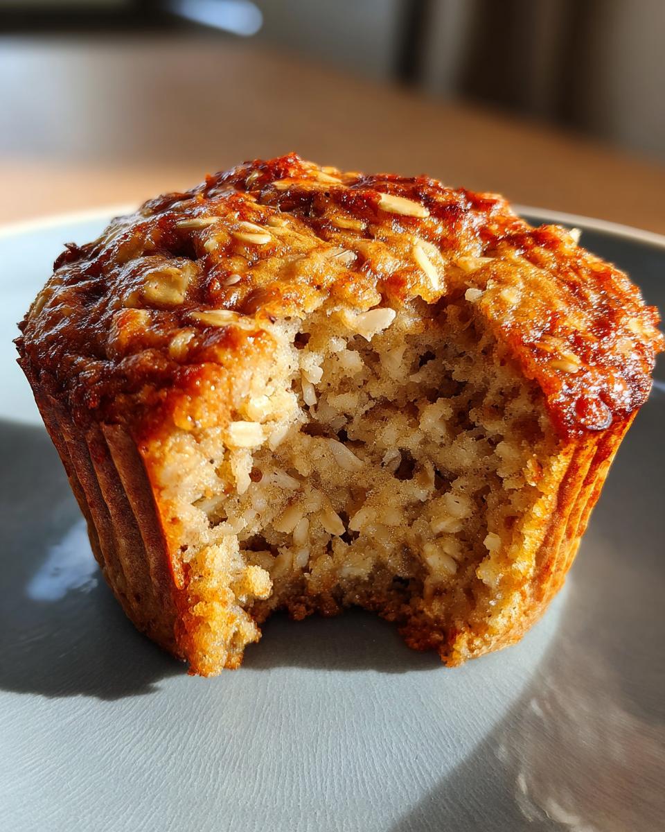 Banana Oat Breakfast Muffins (No Yogurt, No Sugar) - detail 1