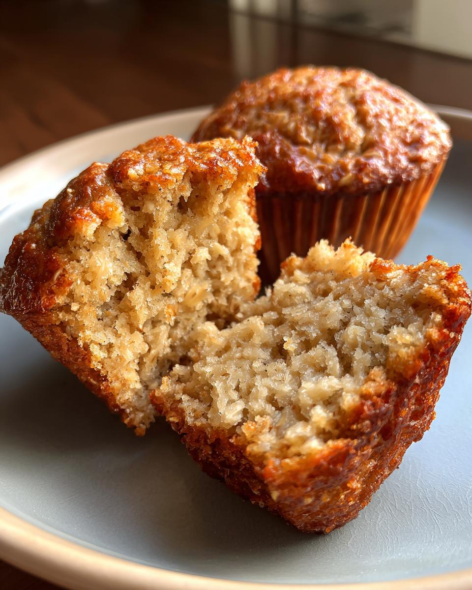 Banana Oat Breakfast Muffins (No Yogurt, No Sugar) - detail 2