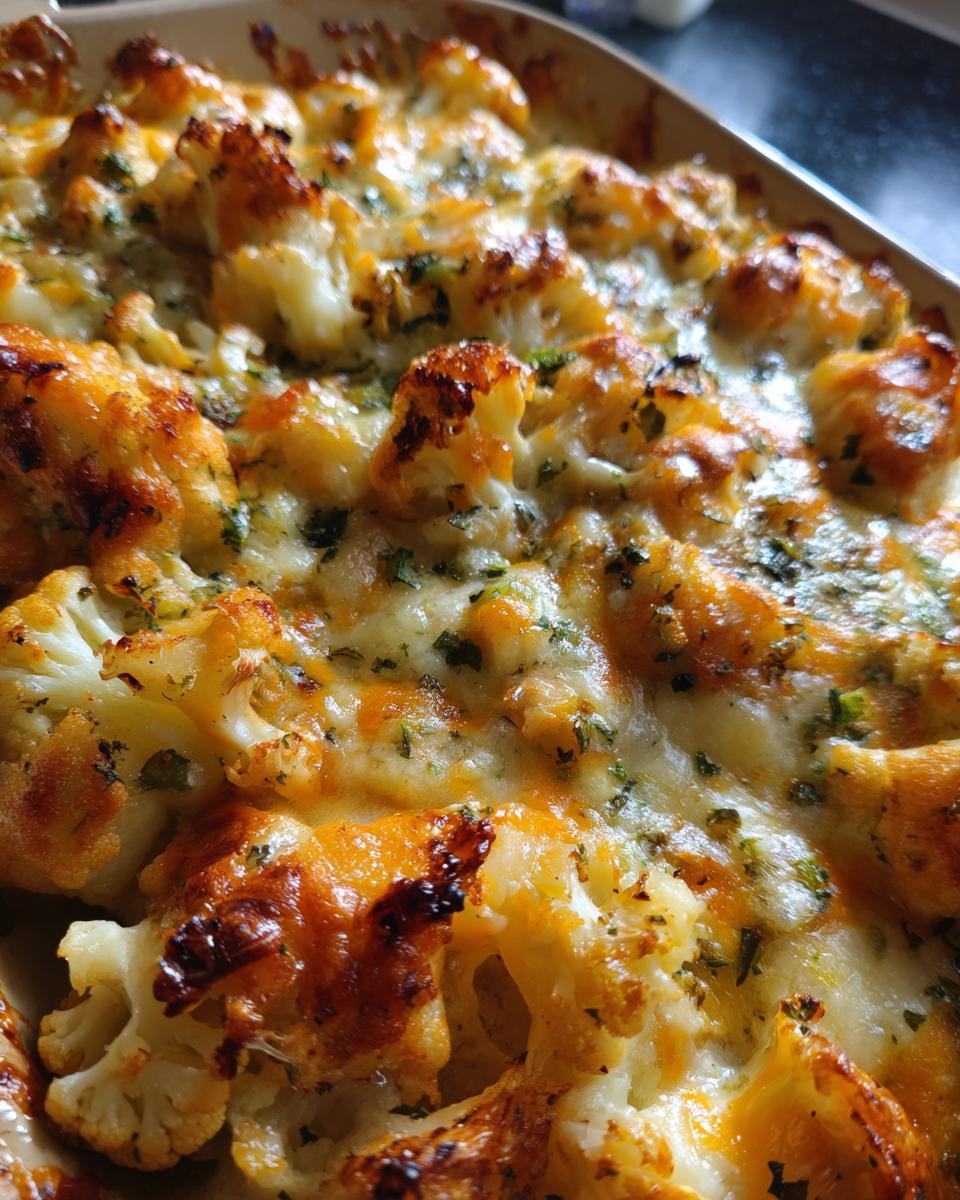 Cheesy Chicken & Cauliflower Bake (Low Carb) - detail 1