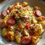 Cheesy Ranch Potatoes and Smoked Sausage