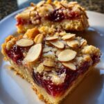 Cherry Almond Dessert Bars (Bakery-Style Flavor)