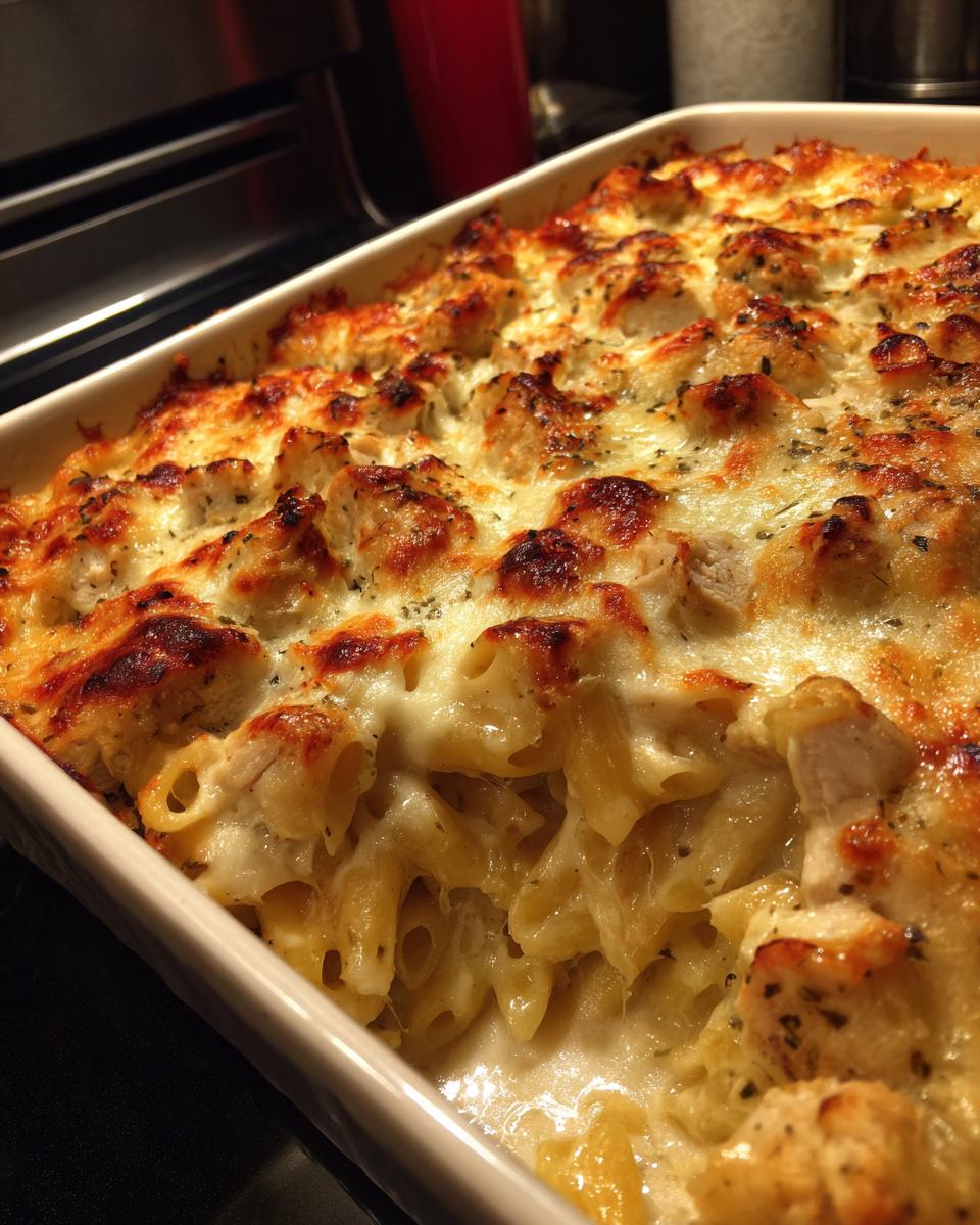 Chicken Alfredo Casserole with Pasta - detail 2