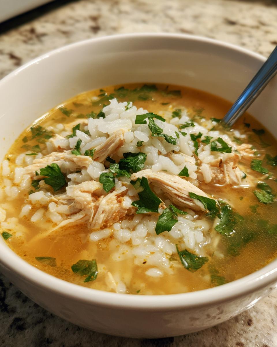 Chicken & Rice Lemon Soup (Bright & Comforting) - detail 2