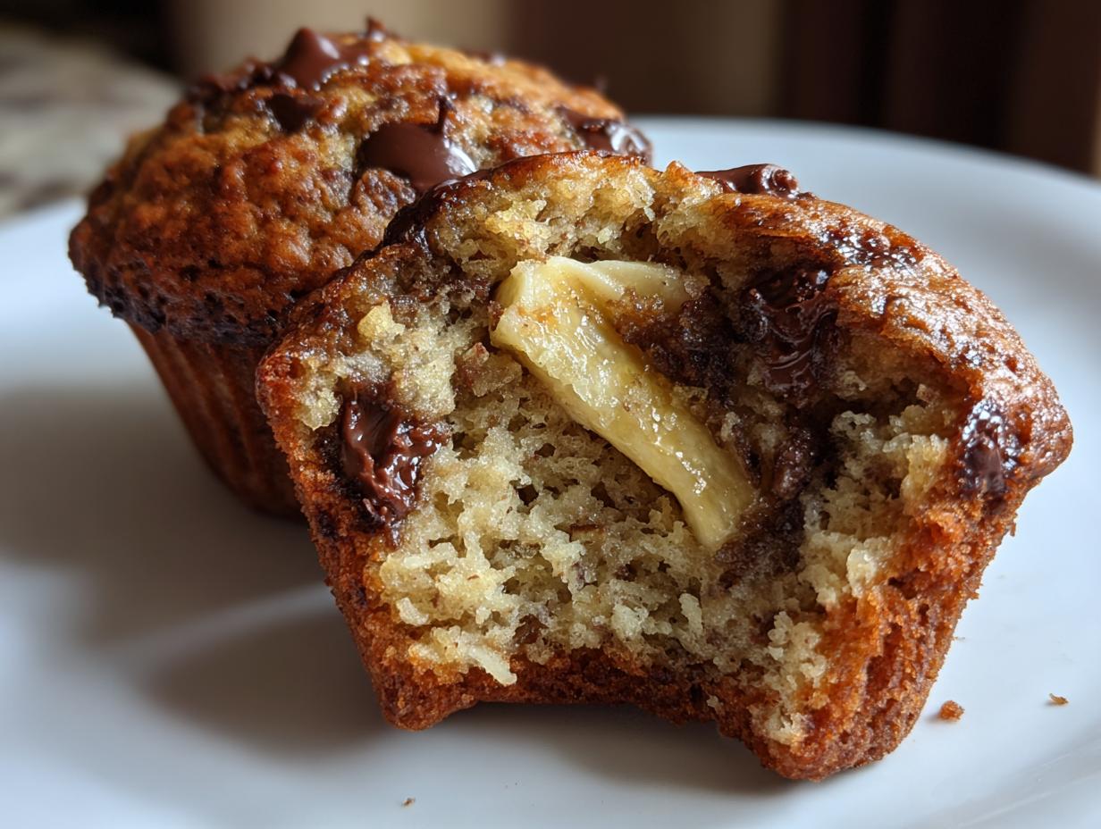 **Chocolate Chip Banana Muffins: A 20-Min Delight!** 5 Chocolate Chip Banana Muffins (Bakery-Style & Moist) - detail 2