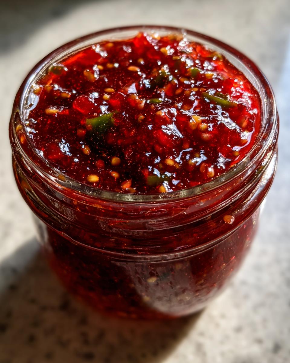 Cranberry Jalapeño Jam (No Candied Peppers) - detail 2